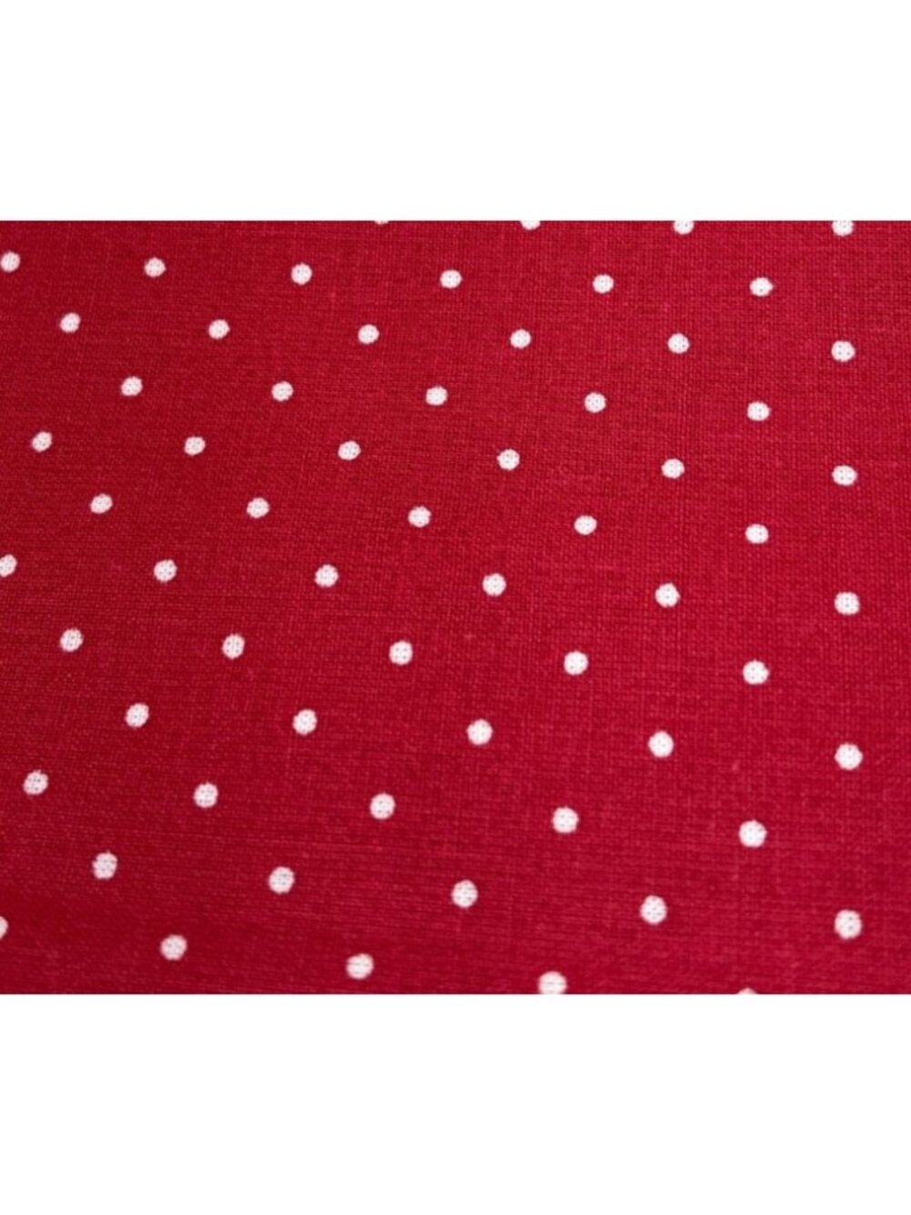 Red Polka Dot Cotton Fabric 12x42" Sewing Crafting Quilting Material Fun Dots
